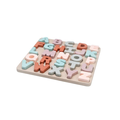 Silicone Educational Abc Puzzle Upper Case and Lower Case Letters for gifts child birthday guest boys girls Children Preschooler