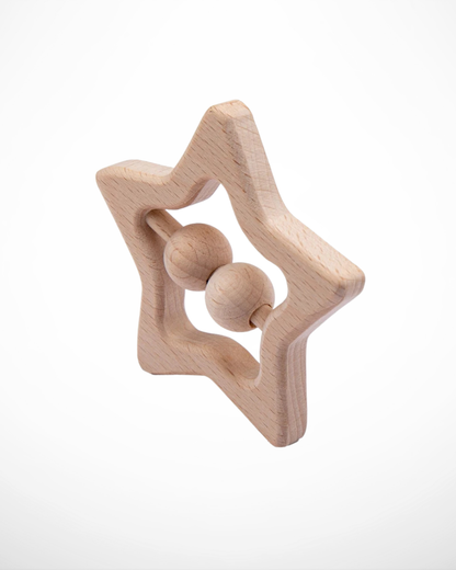 Wooden Baby Rattle Set – Natural Montessori Toys