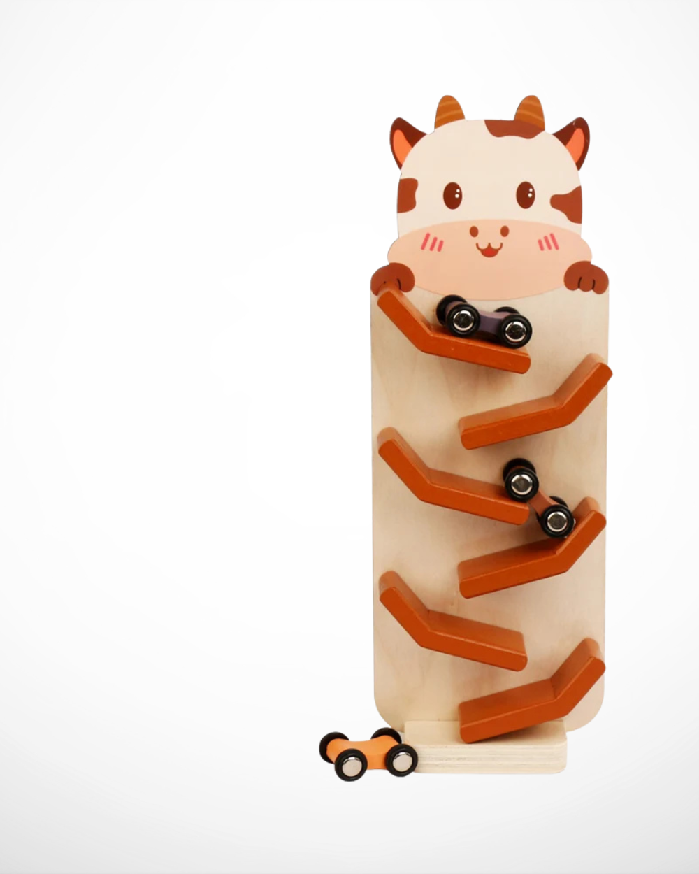 Montessori Wooden Car Ramp – Builds Coordination & Focus