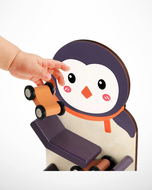 Montessori Wooden Car Ramp – Builds Coordination & Focus