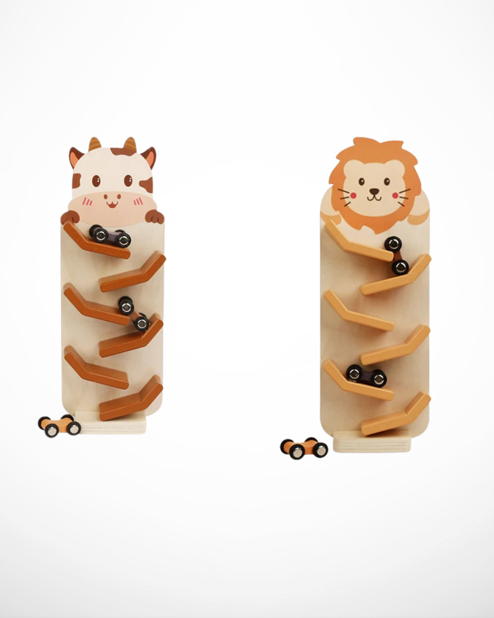 Montessori Wooden Car Ramp – Builds Coordination & Focus