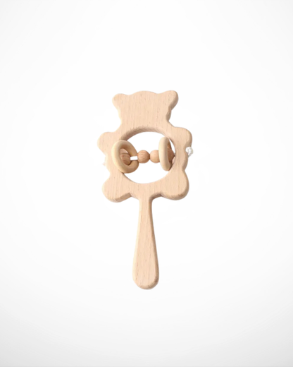Wooden Baby Rattle Set – Natural Montessori Toys